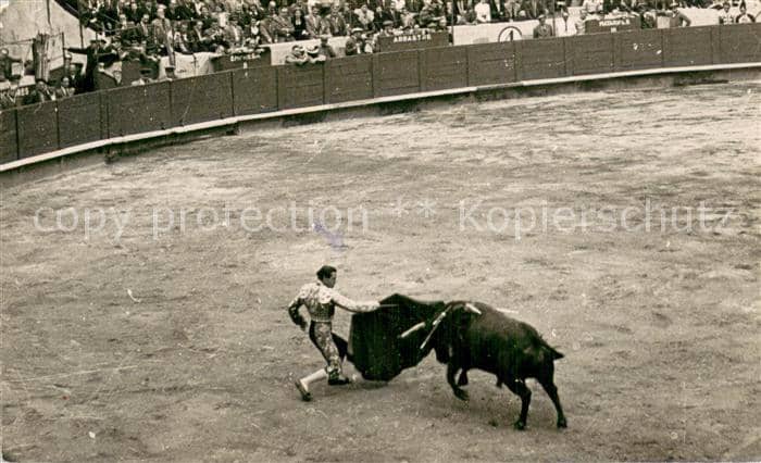 Stierkampf Corrida de Toros Bullfight Barselon Corroda de Toras – Ansichtskarte