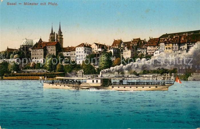 Dampfer Seitenrad Basel Muenster Pfalz WFB Nr.503 – Ansichtskarte