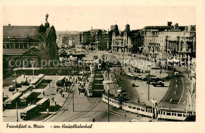 Strassenbahn Frankfurt Am Main Hauptbahnhof – Ansichtskarte