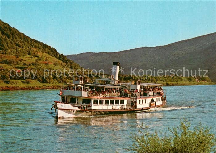 Dampfer Seitenrad DFS Schoenbrunn – Ansichtskarte