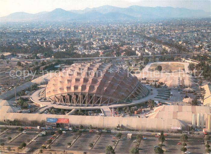 Stadion Stadium Estadio The copper roofed Sports Palace – Ansichtskarte