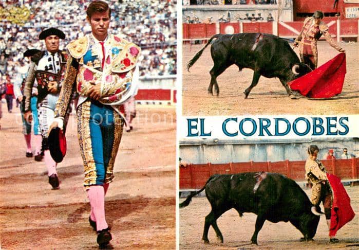 Stierkampf Corrida de Toros Bullfight El Cordobes Toros – Ansichtskarte