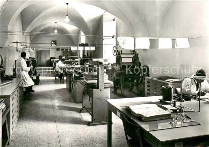 Bibliothek Library Vaticana – Ansichtskarte