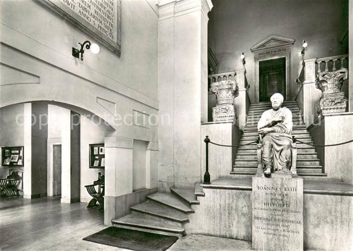 Bibliothek Library Vatican Ingresso – Ansichtskarte