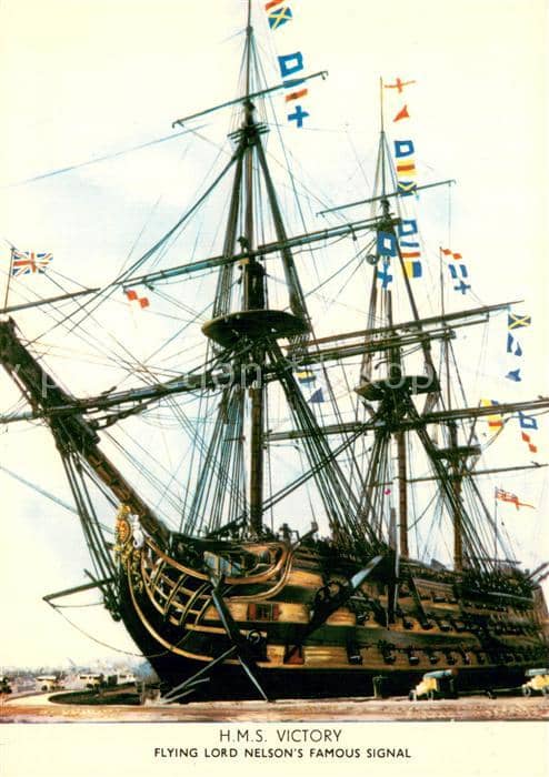 Segelschiffe HMS Victory – Ansichtskarte