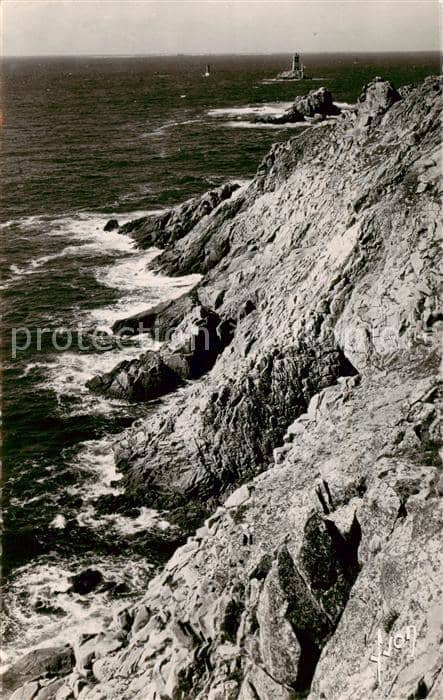 Leuchtturm Lighthouse Faro Phare Pointe Du Raz Finistere L Eperon – Ansichtskarte