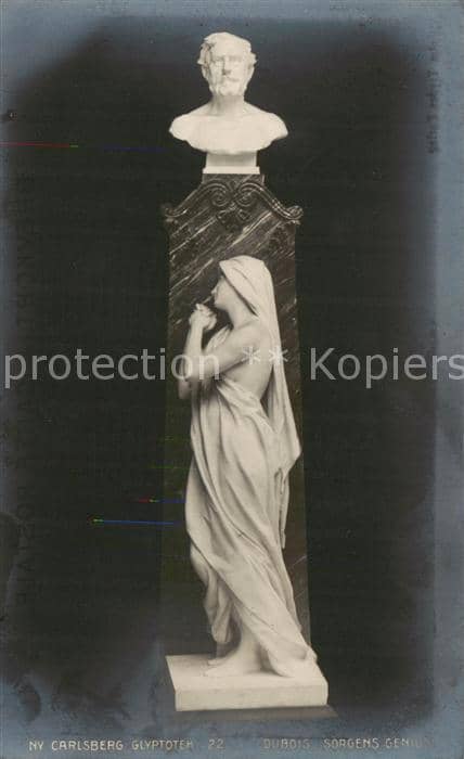 Skulpturen Sculptures Sculpturi-- NY Carlsberg Gryptoten 22 Dubois Sorgens Geniu – Ansichtskarte