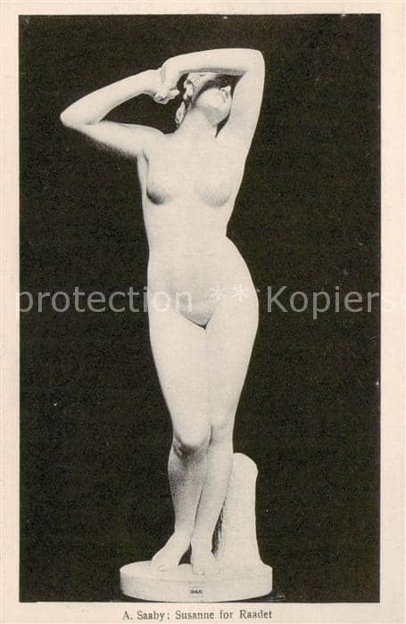 Skulpturen Sculptures Sculpturi-- A.Saaby Susanne for Raadet – Ansichtskarte