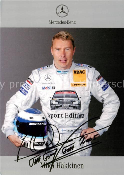 Rennsport Autos Mika Haekkinen DTM 2005 Mercedes Benz – Ansichtskarte