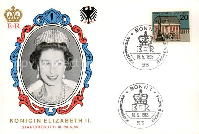Adel England Elisabeth 2 – Ansichtskarte
