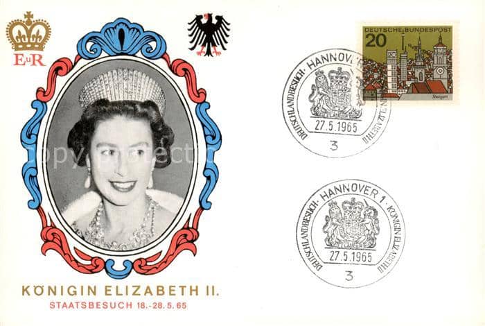 Adel England Elisabeth 2 – Ansichtskarte