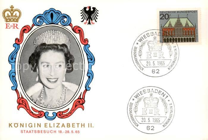 Adel England Elisabeth 2 – Ansichtskarte