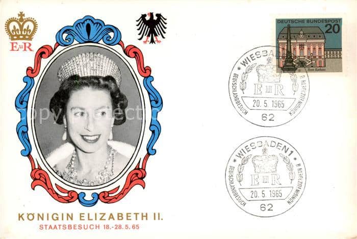 Adel England Elisabeth 2 – Ansichtskarte