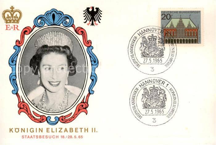Adel England Elisabeth 2 – Ansichtskarte