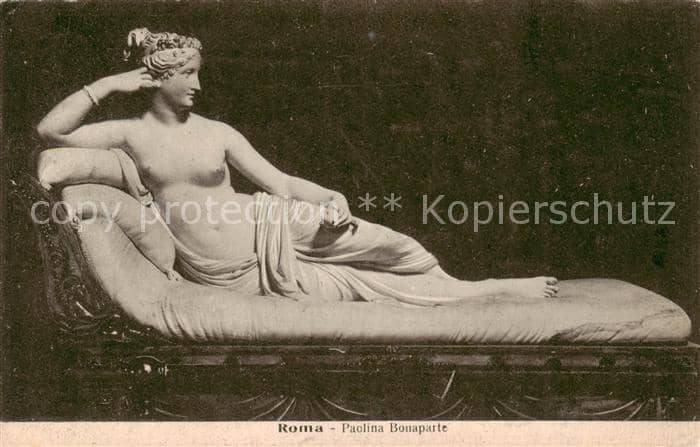 Skulpturen Sculptures Sculpturi-- Roma Paclina Bonaparte – Ansichtskarte
