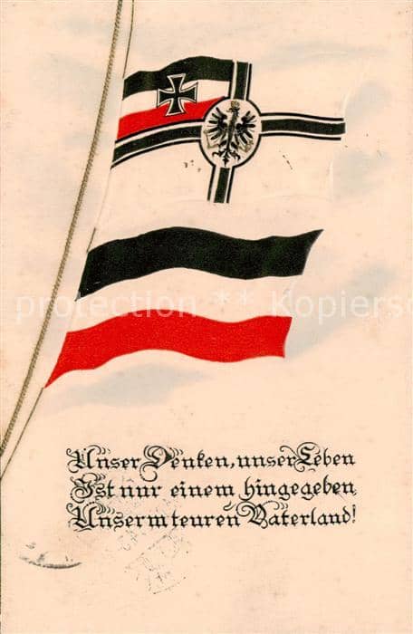 Fahnen S W R – Ansichtskarte