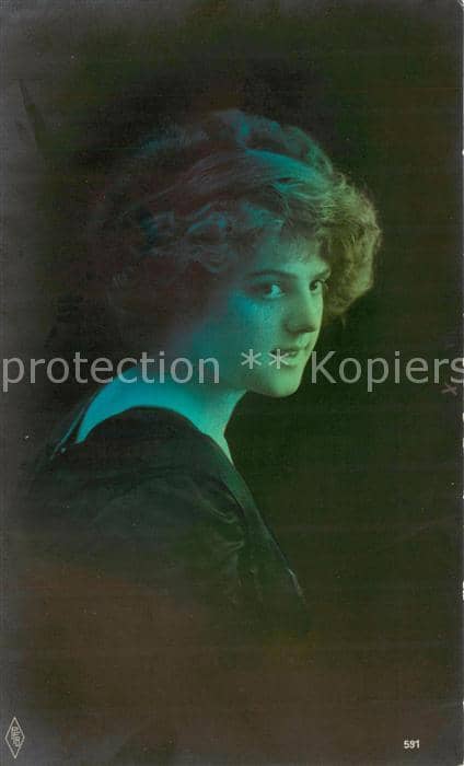 Foto PFB Nr. Nr.591 Frau Portret – Ansichtskarte