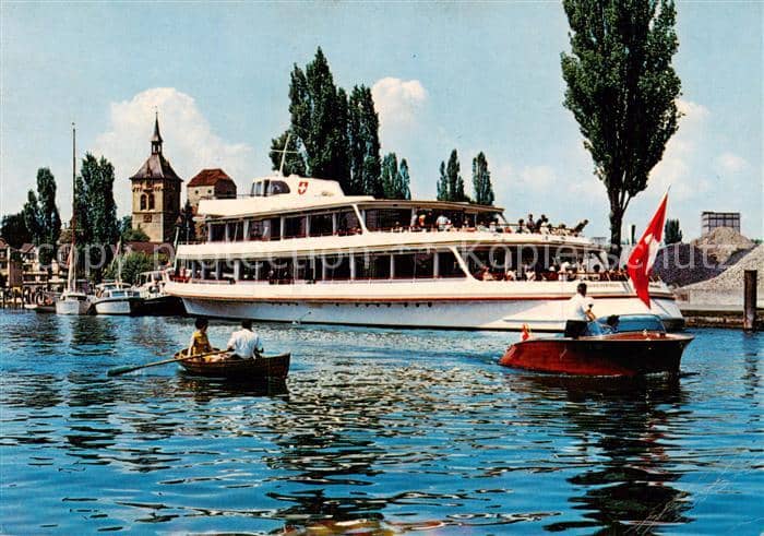 Schiffe Ships Navires Arbon Hafen St.Gallen – Ansichtskarte
