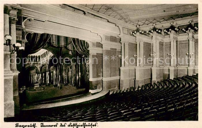 BAYREUTH Bayern Inneres des Festspielhauses – Ansichtskarte Bayreuth