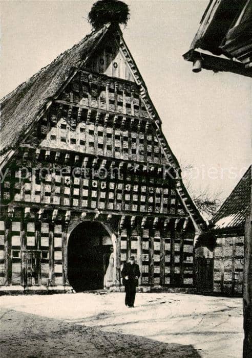 Wehdel Bersenbrueck Badbergen Cloppenburg Niedersachsen Hof Wehlburg – Ansichtskarte Badbergen