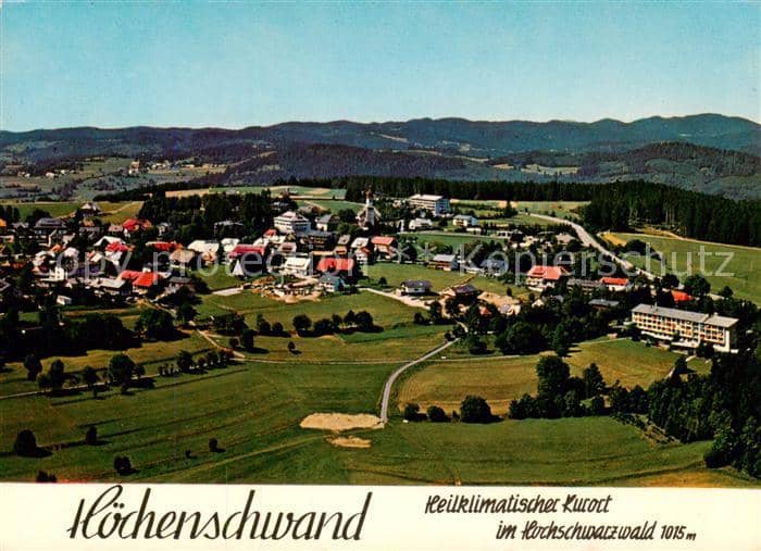 Hoechenschwand Schwarzwald BW Fliegeraufnahme – Ansichtskarte Höchenschwand