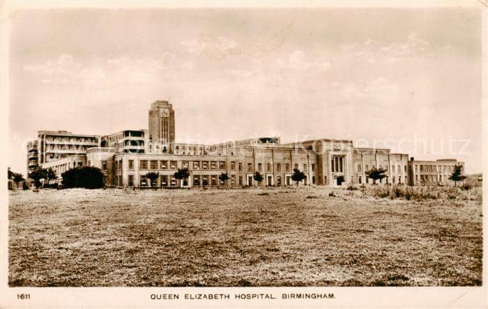 Birmingham  UK Queen Elizabeth Hospital – Ansichtskarte Birmingham