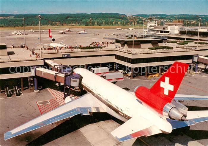 Flughafen Airport Aeroporto Zuerich – Ansichtskarte