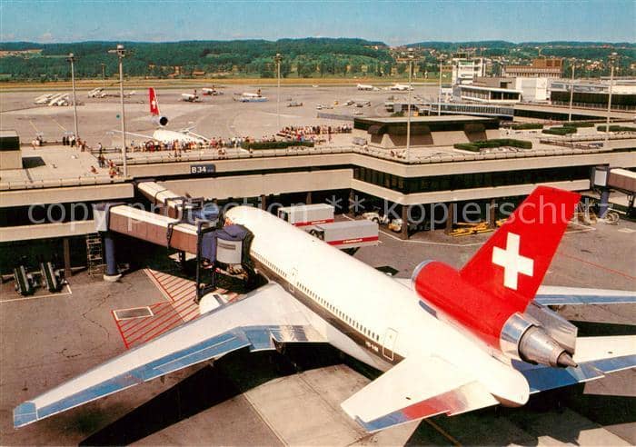 Flughafen Airport Aeroporto Zuerich – Ansichtskarte