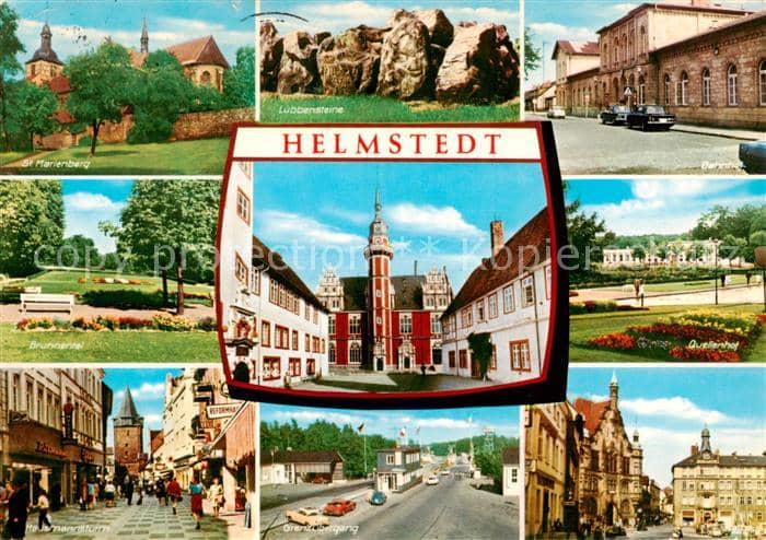 Helmstedt Niedersachsen St Marienberg Luebbensteine Brunnental Quellenbad Hausma – Ansichtskarte Helmstedt
