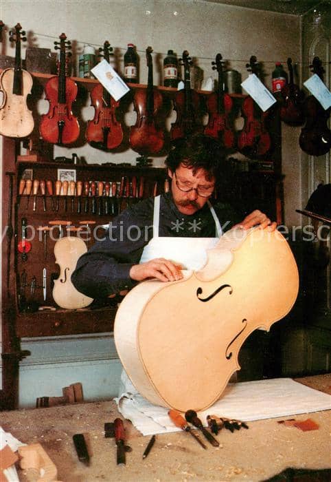 Musikinstrument Cello Maître Luthier – Ansichtskarte