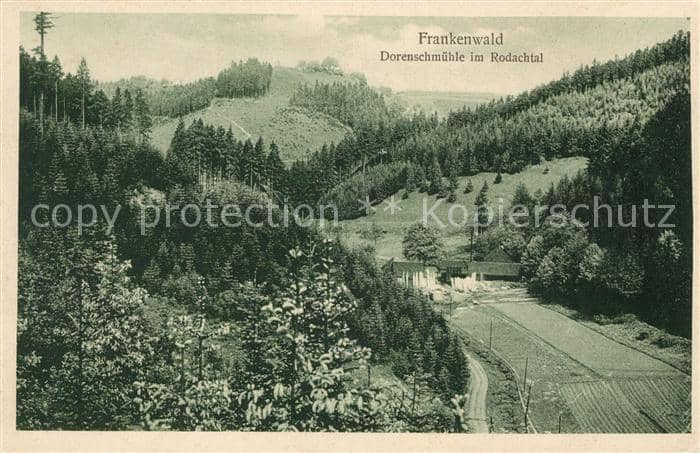 Frankenwald Region Dorenschmühle im Rodachtal – Ansichtskarte