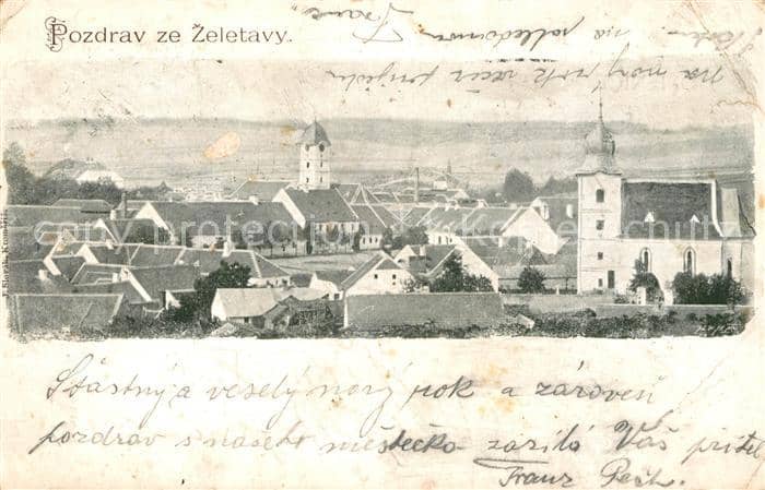 Trebic Trebitsch Zeletavy Kirche – Ansichtskarte