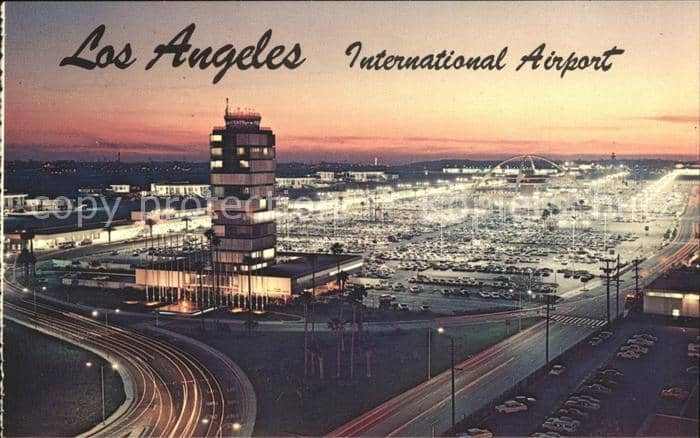 Airport Aeroporto Flughafen Los Angeles International Airport contr – Ansichtskarte
