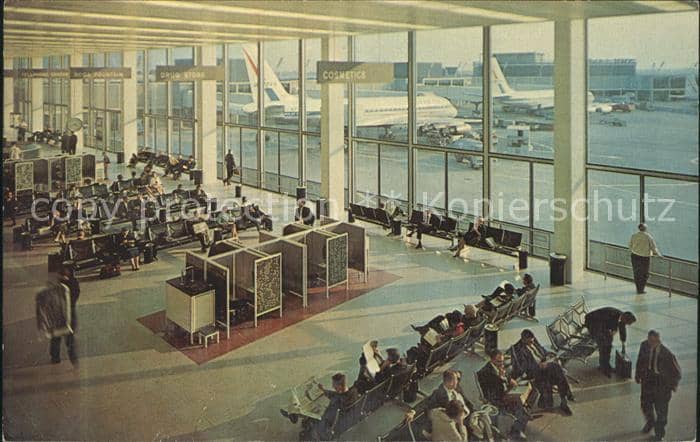 Airport Aeroporto Flughafen Chicago-O'Hare International Airport Wa – Ansichtskarte