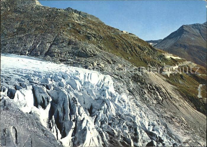 Gletscher Rhonegletscher Belvedere Furkapass-Stra – Ansichtskarte