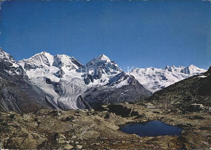 Gletscher Fuorcla Surlej Bernina-Massiv – Ansichtskarte