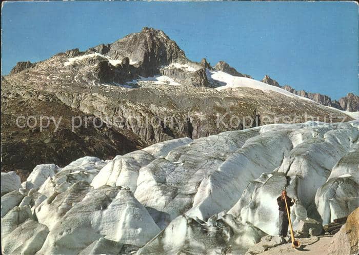 Gletscher Rhonegletscher Gerstenhörner – Ansichtskarte