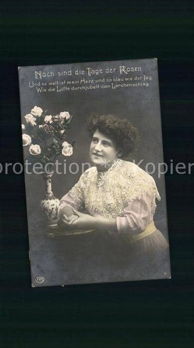 Foto EAS Nr. 1675 Rosen Frau Spruch Gedicht – Ansichtskarte
