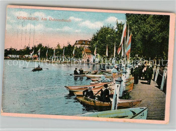N?rnberg Am Dutzendteich Boote – Ansichtskarte