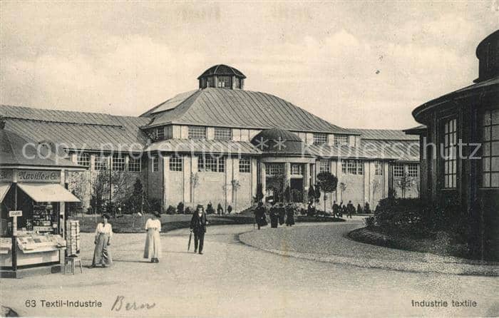 Landesausstellung Bern 1914 Textil-Industrie – Ansichtskarte