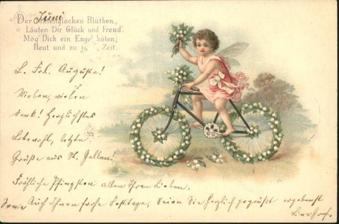 Fahrrad Fee – Ansichtskarte