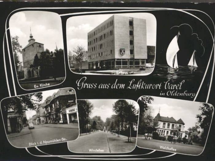 Oldenburg Niedersachsen Kirche Rathaus Neumühlenstrasse Waldkaf – Ansichtskarte Oldenburg (Oldenburg)