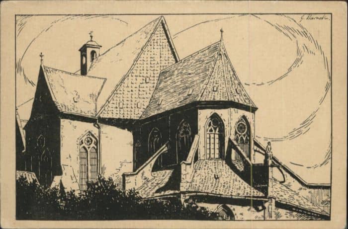 BRAUNSCHWEIG  CITY Aegidienkirche Spohrplatz – Ansichtskarte Braunschweig