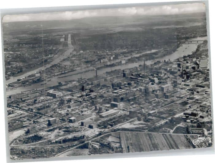 MANNHEIM BW Fliegeraufnahme – Ansichtskarte Mannheim