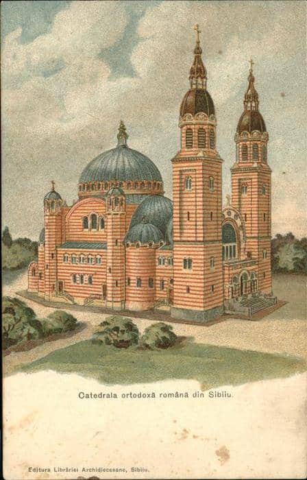 Sibiu Hermannstadt Catedrala ortodoxa – Cartolina illustrata