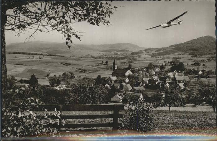 Segelflug Gliding Vol-Voile Vuolo-a-Vela Weyhers Rhön Ebersburg – Ansichtskarte