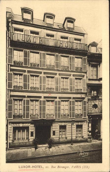 Paris Luxor Hotel – Ansichtskarte Paris