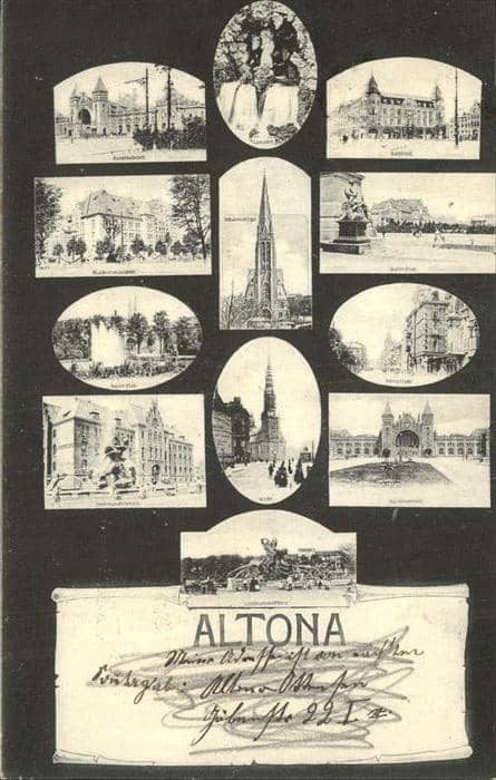 Altona Kaiser Park Bahnhof – Ansichtskarte Altona