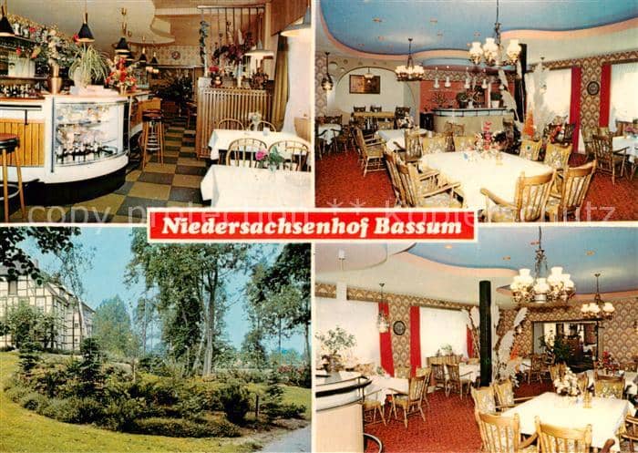 Bassum Diepholz Niedersachsen Hotel Restaurant Niedersachsenhof – Ansichtskarte Bassum