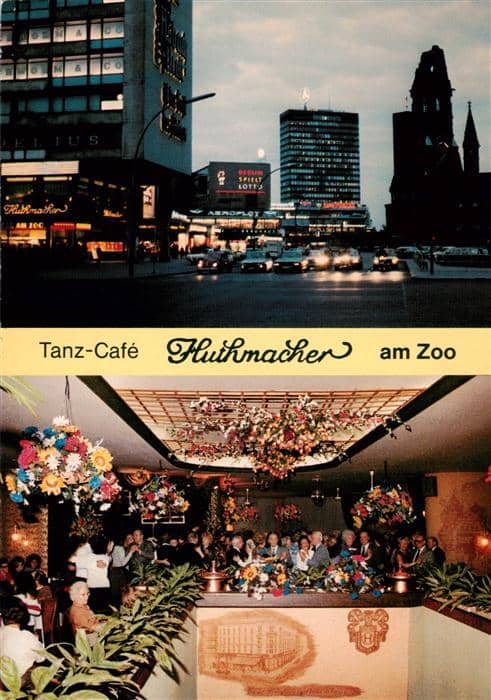 BERLIN  CITY Tanz Cafe Huthmacher Am Zoo – Ansichtskarte Berlin